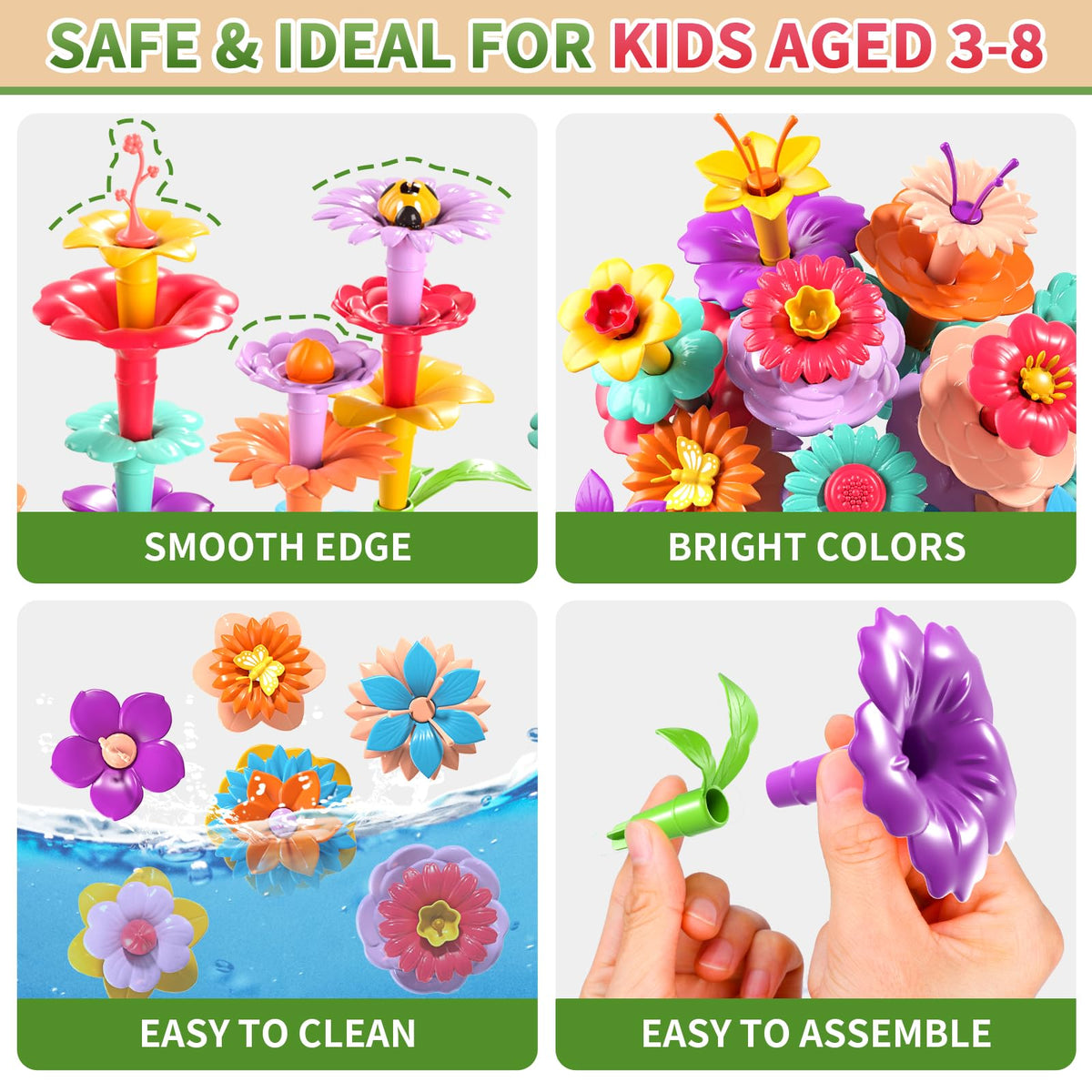 Garbo Star Flower building kit supports hands-on learning and fine motor skills