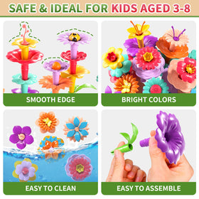 Garbo Star Flower building kit supports hands-on learning and fine motor skills