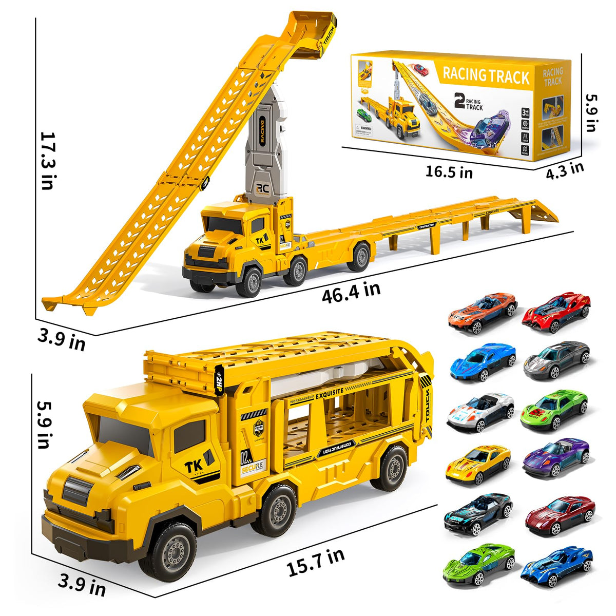 Garbo Star 12-pack of die-cast cars for durable, fast-paced racing fun.