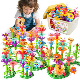 Garbo Star Flower Garden pieces for creative building and imaginative play