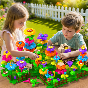 Garbo Star Flower Garden Toy interlocking connectors aid easy, precise assembly