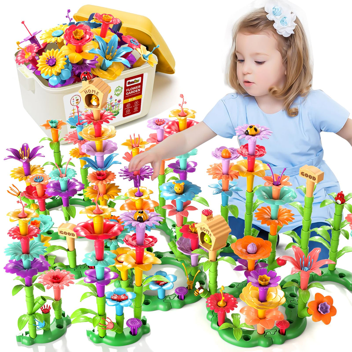 Garbo Star Gift Idea: vibrant garden-building toy for birthdays