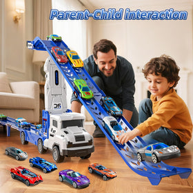 Garbo Star race catapults with easy-release levers for kid-friendly launches
