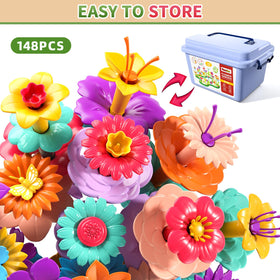 Garbo Star stem-leaf-base connectors for garden assembly play.
