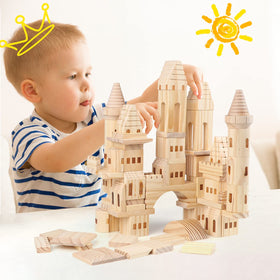 Garlictoys castle assembly play promotes fine motor skills