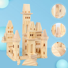 Garlictoys natural pine wood blocks with safe, smooth finish