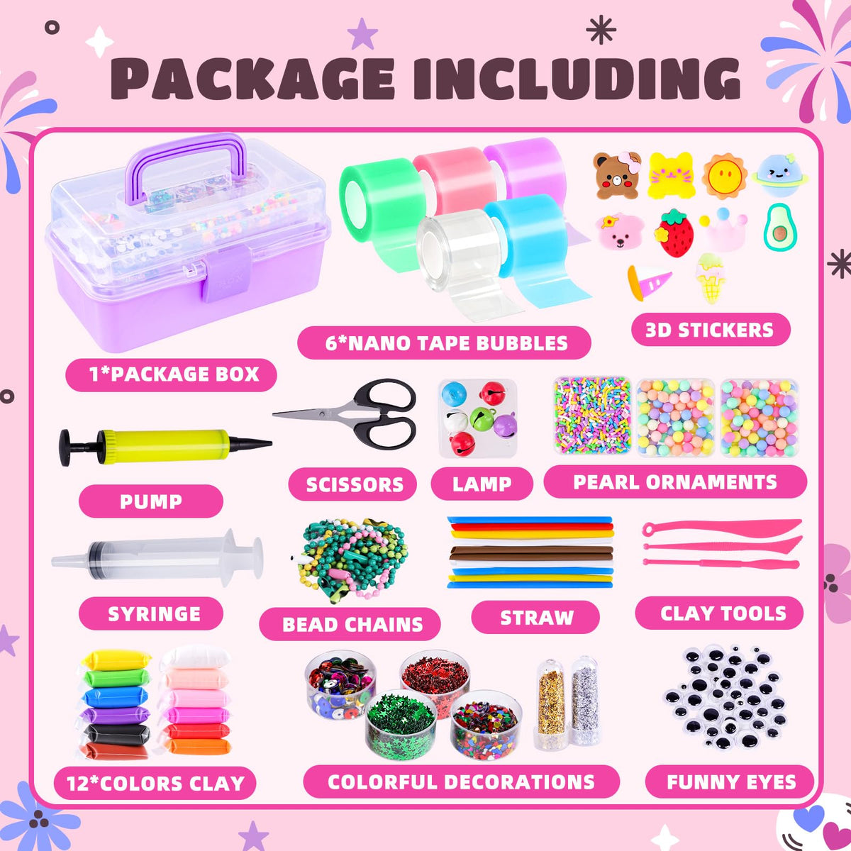 Garma nano tape bubble kit storage box keeps tools organized for easy crafting
