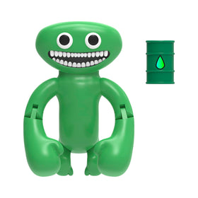 Jumbo Josh green smiling face detail from Garten of BanBan, ideal for fans and gifting.