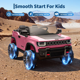 Garvee LED lights illuminate nighttime rides and boost visibility.