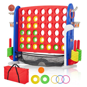 Garvee Giant 4-in-a-Row board setup for family game night and outdoor play.