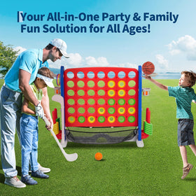 Garvee Giant 4-in-a-Row ring toss expands backyard game options.