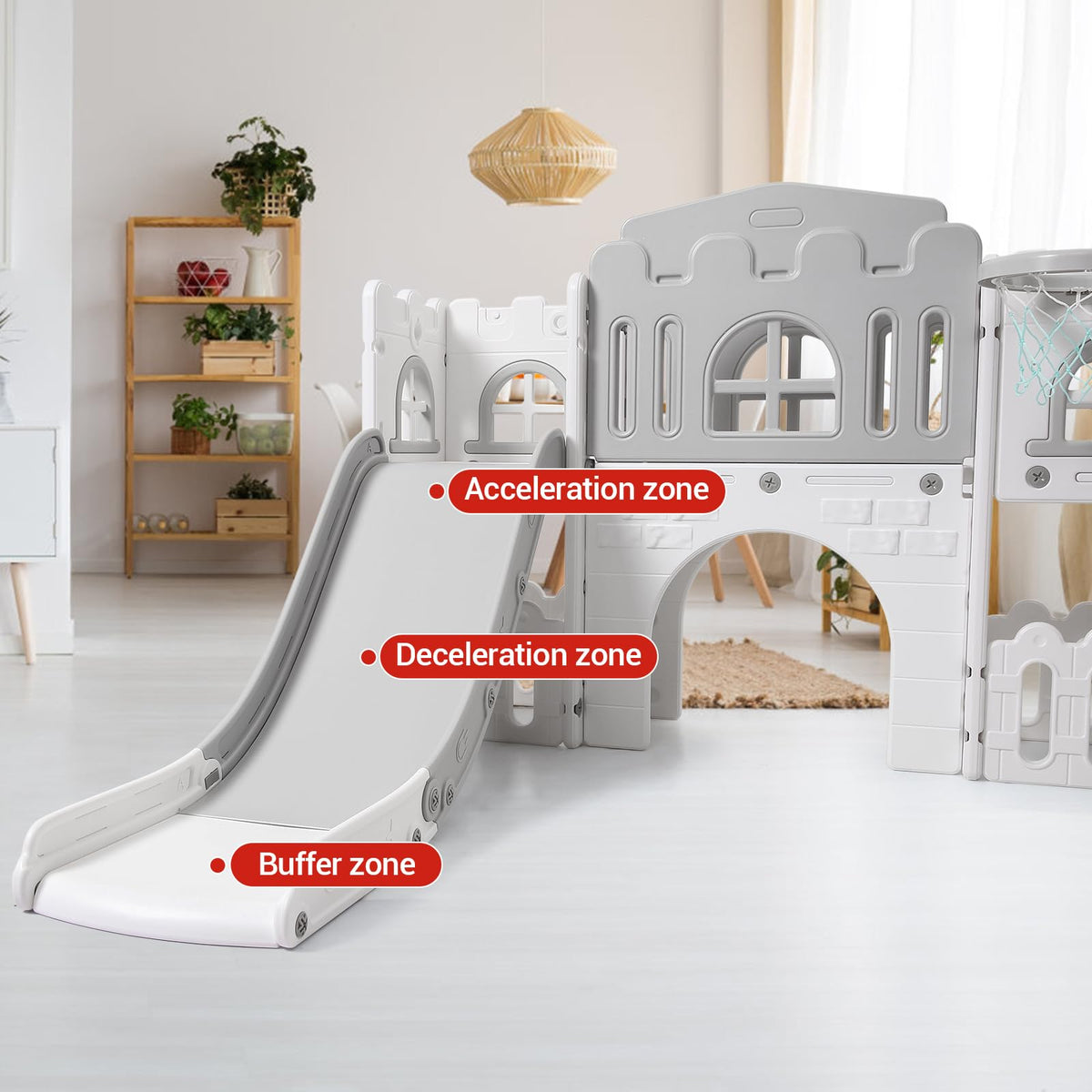 Garvee quick assembly enables easy setup and portable fun.