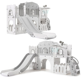 Garvee 8-in-1 toddler slide overview for versatile indoor and outdoor play.