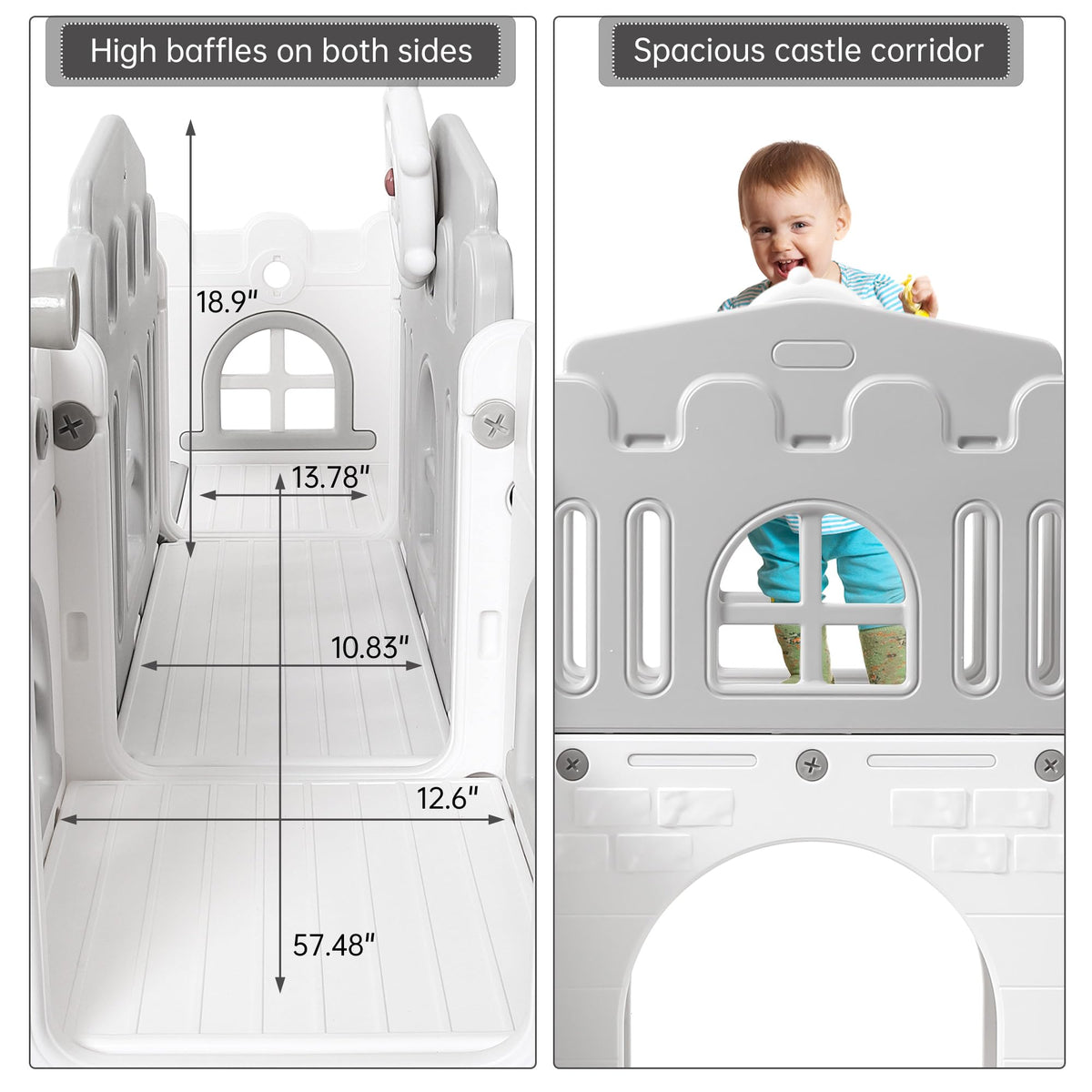 Garvee built-in storage helps tidy toys after playtime.