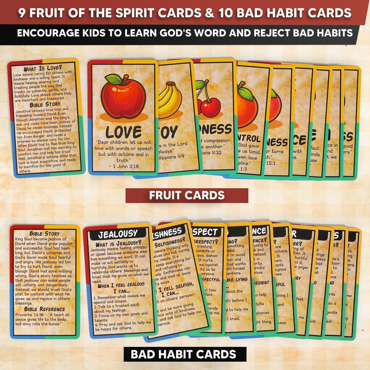 Garybank bad-habit cards help kids recognize temptations and choose wiser actions