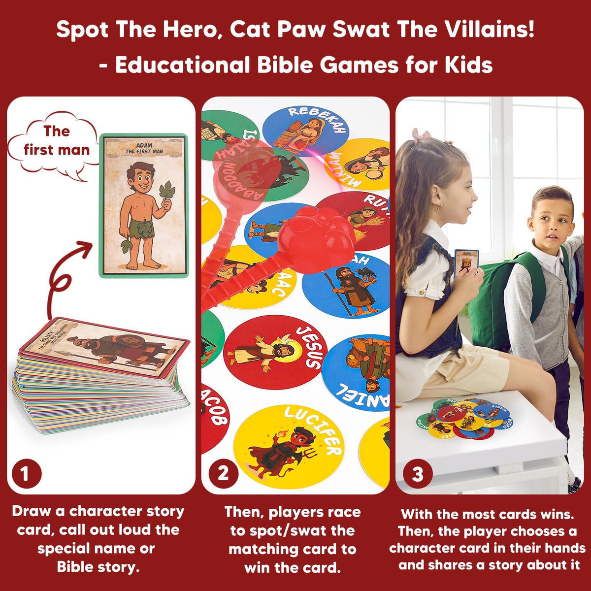 Garybank Bible character cards pack: colorful cards enable storytelling and discussion.