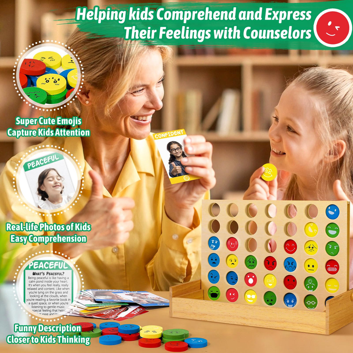 Garybank colorful discs help kids understand emotions through real-life scenes