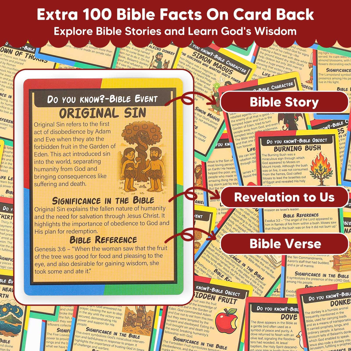Garybank Draw & Guess 100 Bible facts cards expand learning.