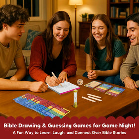 Garybank Draw & Guess players forming four-team setup for fast rounds.