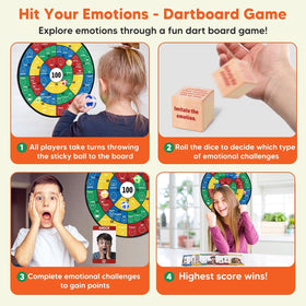 Garybank 56 emotion cards featuring real-life facial expressions for recognition.