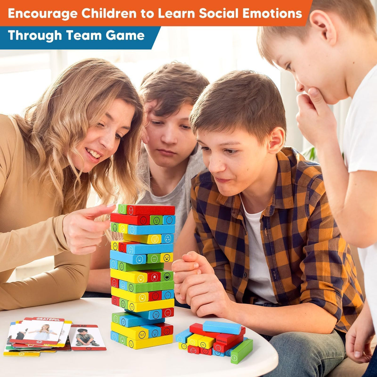 Garybank Emotion Tower classroom SEL activity aids observation and turn-taking in group play.