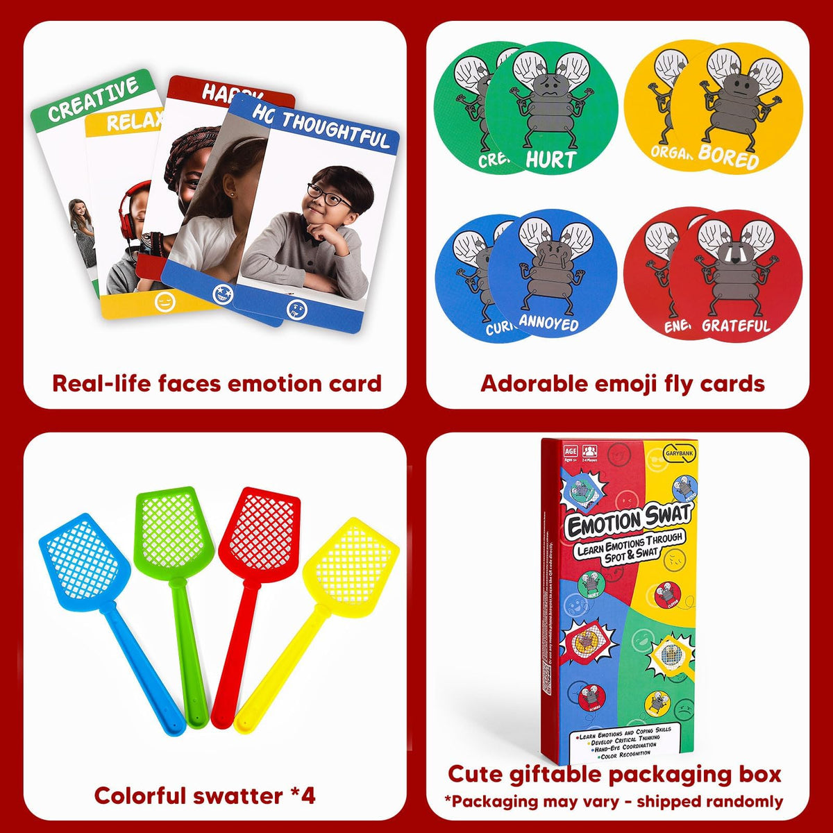 Garybank Emotions Swat Game ideal for family nights and learning together