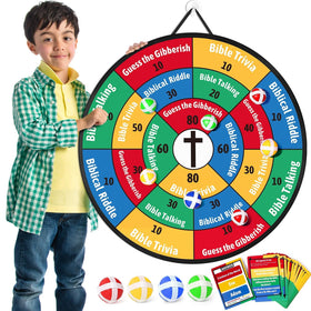 Garybank Faith Darts board ready for family game night to spark faith conversations
