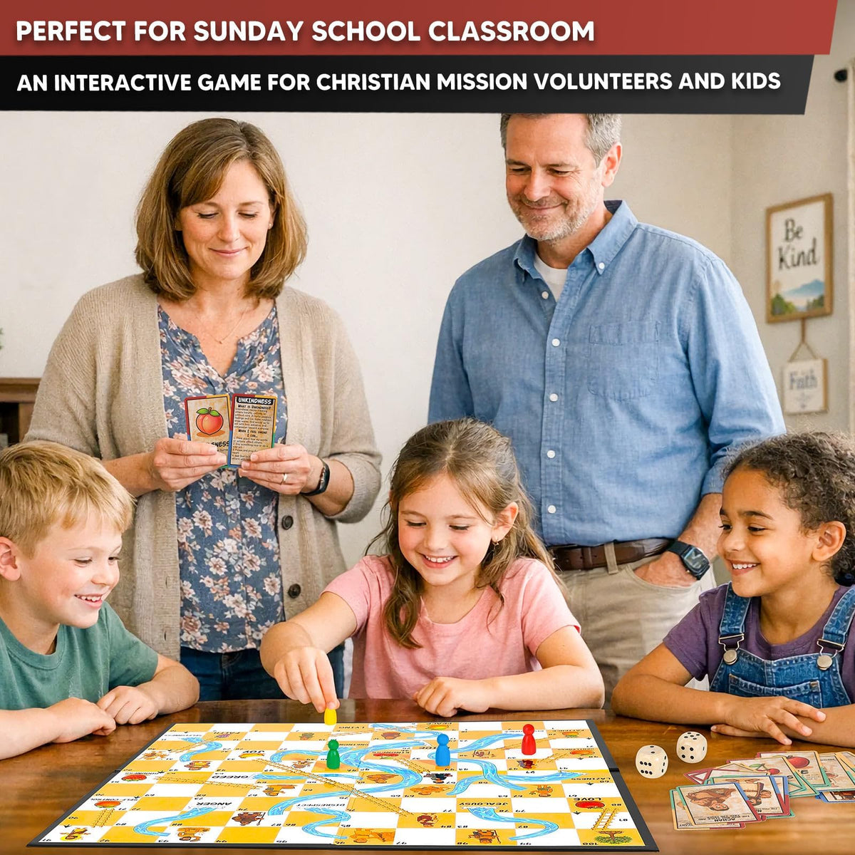 Garybank family game-night setup encourages cozy faith-filled evenings with kids