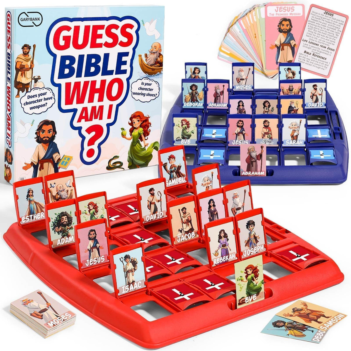 Garybank Guess Bible character board for group learning and fun.