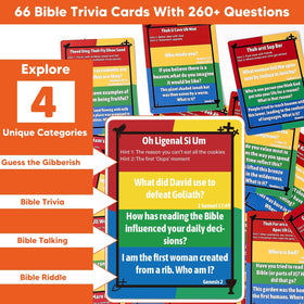 Garybank stack-and-discuss blocks used during family Bible time.