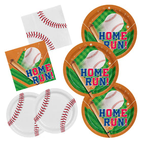 Gatherfun baseball party plates dinner 9 inch for sturdy meal service at home games.