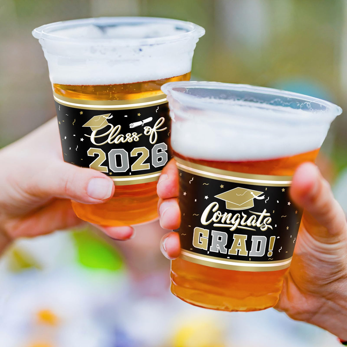 Gatherfun class of 2026 graphic cups add instant graduation decor