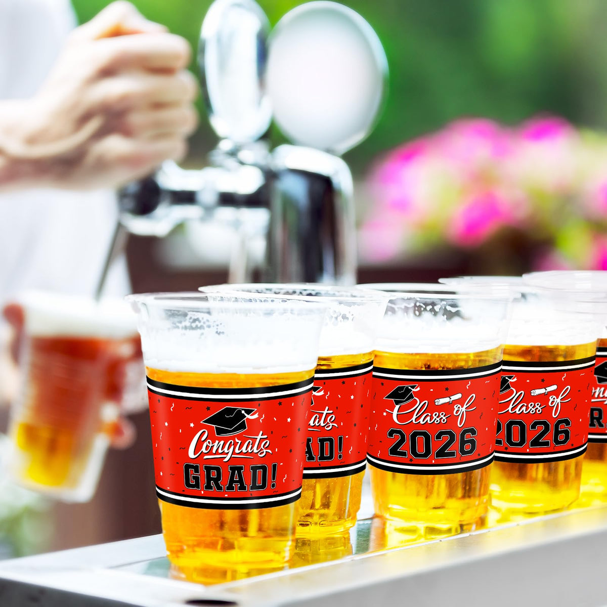 Gatherfun durable plastic cups offer sturdy everyday party drinkware.