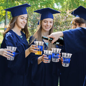 Gatherfun durable graduation cups provide reliable 16oz capacity for party use.