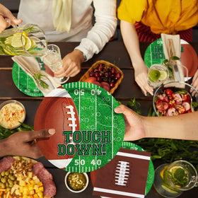 Gatherfun football kit napkins 6.5 inch with field motif for quick cleanups
