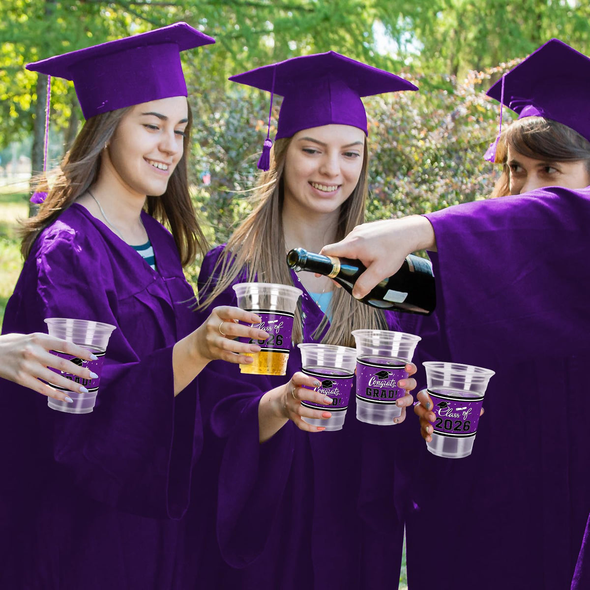 Gatherfun class of 2026 cup designs create a memorable graduation ambiance.