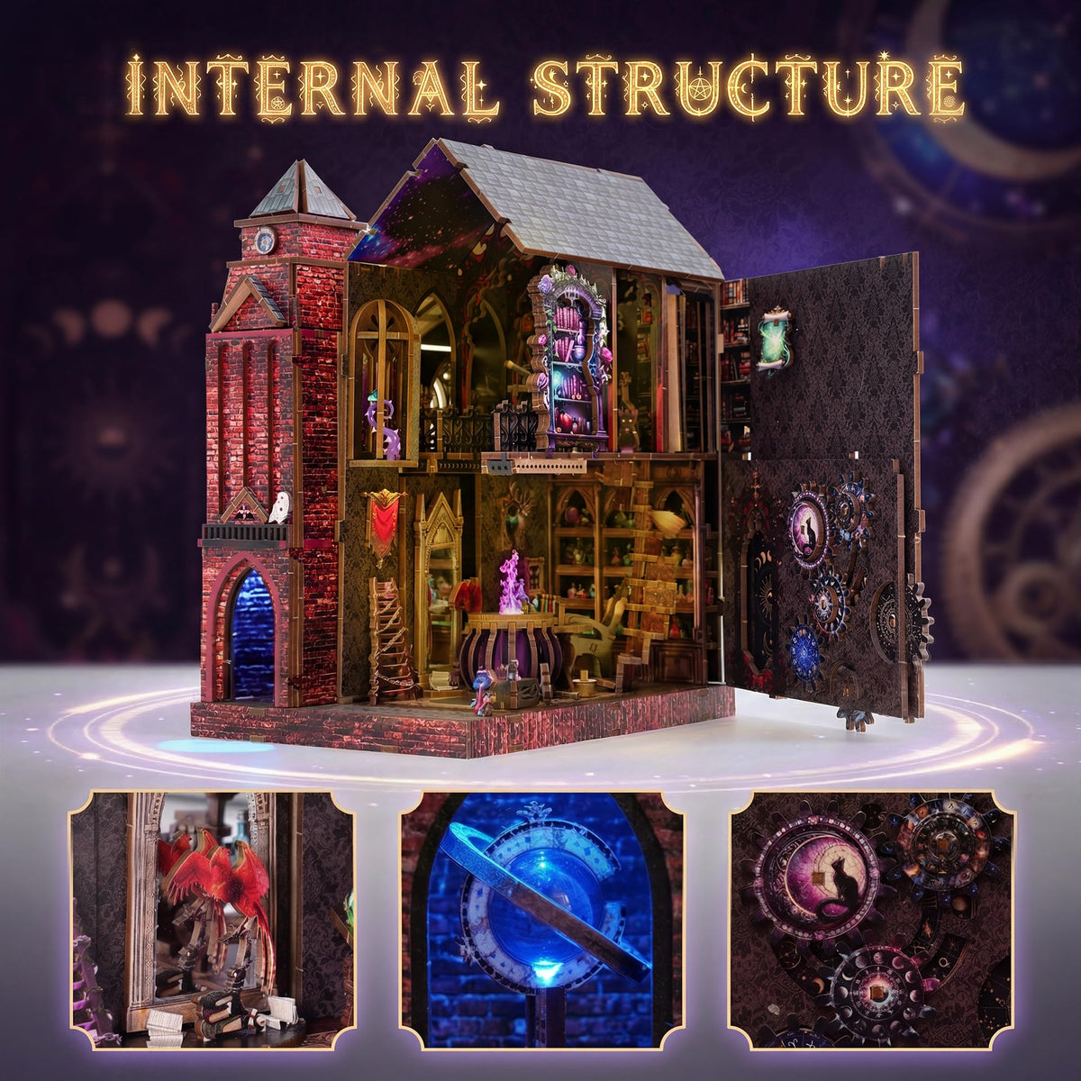 GATTLELIC Arcane Sprire setup highlights potion brewing for a striking desk centerpiece.