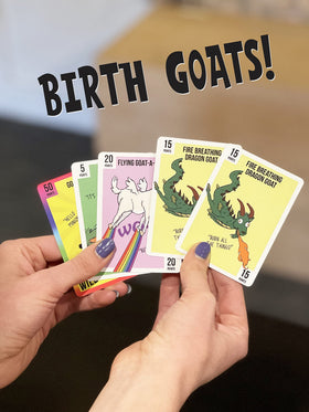 Goat Lords artwork and illustrations highlighting playful goats
