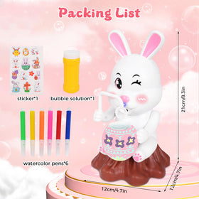 GAWYOEX bunny design with stickers and paintbrush for creative decorating