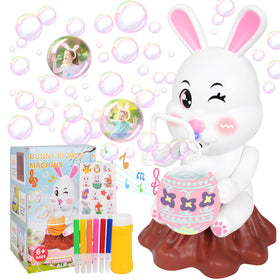 GAWYOEX Easter Bubbles Bunny Machine creates playful bubbles for Easter fun