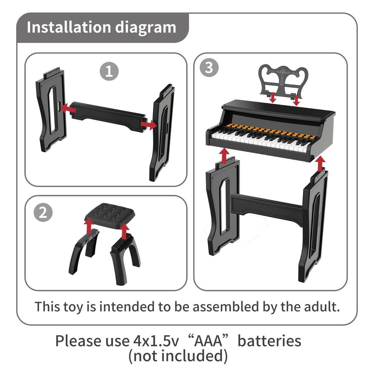 GAYUPLO durable build withstands energetic toddler play