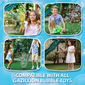 Gazillion Bubbles creates bubble fun perfect for dogs at play