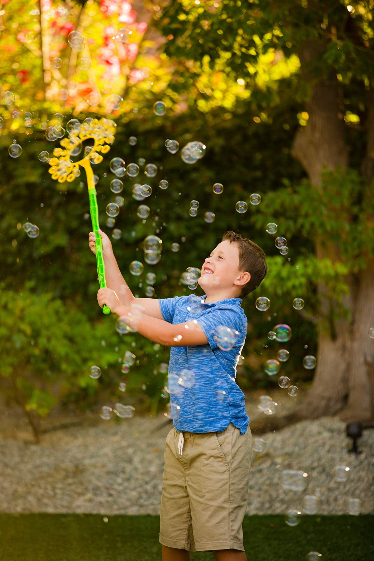 Gazillion bubbles solution bottles included for quick setup and ongoing play.