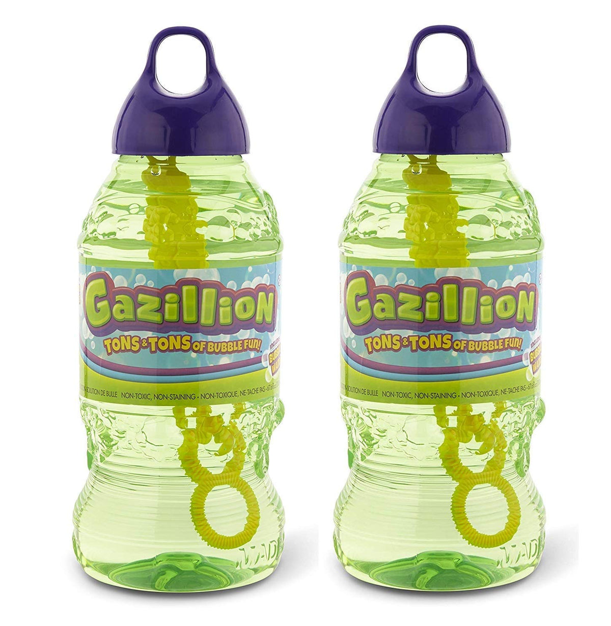 Gazillion Bubbles 7-in-1 wand for colorful bubble effects during family fun