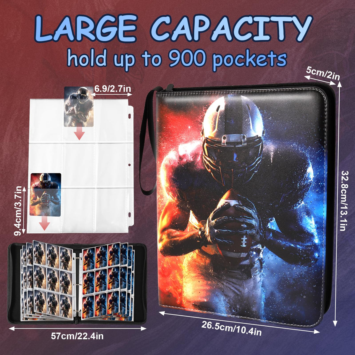 Gbchais binder back cover highlights travel-friendly design for on-the-go collecting