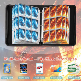 Gbchais Fire & Ice Dragon 50 sleeves inside keep cards protected and organized