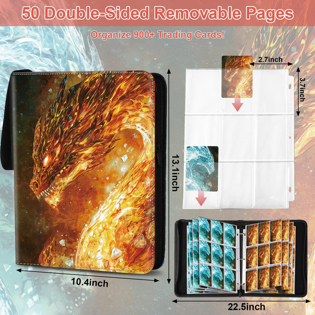 Gbchais waterproof PU leather cover protects cards during transport