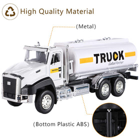 G.C 3-pack diecast friction-powered trucks roll smoothly on flat surfaces