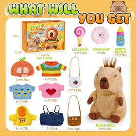 G.C capybara plush crossbody bag adds accessory play options