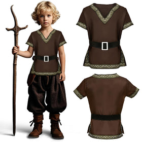 G.C Kids Renaissance shirt front view offers breathable comfort for long cosplay sessions